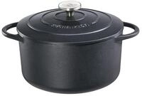 K&uuml;chenprofi Br&auml;ter Provence Bratentopf Rund Schwarz 28 cm, Gusseisen