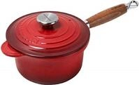 LE CREUSET Aufgusstopf Steelpan mit Deckel Tradition Kirschrot 18 cm 1,8 l, 1.8 l,