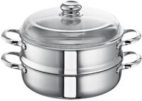 SCHULTE-UFER Dampfgartopf Romana i, Edelstahl (Set, 1-tlg., 1 x Topf, 1 x