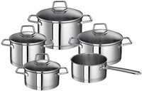 SCHULTE-UFER Topf-Set Wega, Edelstahl 18/10 (Set, 5-tlg., 1 Bratentopf &Oslash; 16/20 cm, 1