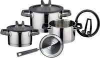 Elo Premium Topf-Set Rondello, Edelstahl 18/8, Edelstahl 18/10 (Set, 7-tlg., je...