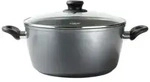 STONELINE Bratentopf, Aluminiumguss (2-tlg), mit echten Steinpartikeln,