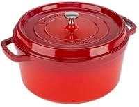 Staub Auflaufform La Cocotte 28cm rund, Kirsch-rot, Gusseisen, Gusseisen