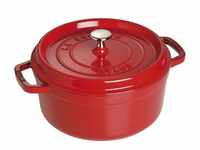 Staub Bratentopf 26 cm rund kirschrot