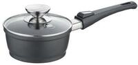 Berndes Kasserolle mit Glasdeckel 16 cm, Aluguss, schwarz - Vario Click,