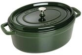 Staub Kochtopf Staub La Cocotte Kochtopf 33 cm Basilikum-Gr&uuml;n oval Gusseisen,