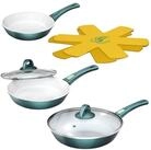 Genius Bratpfanne Genius Cerafit Fusion Pfannen (7 Teile) Bratpfanne, Keramik (Set),