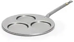 de Buyer Bratpfanne De Buyer PFANNE F&Uuml;R 3 BLINIS &Aacute; &Oslash; 10 CM MINERAL B &Oslash; 27 CM