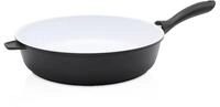 Kr&uuml;ger Bratpfanne Aluguss Pfanne tief OSLO, 28 cm, Aluminiumguss (1-tlg), f&uuml;r