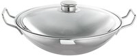SCHULTE-UFER Wok Bo-Lang i, Edelstahl 18/10 (1-tlg), mit Glasdeckel und Zubeh&ouml;r,