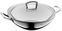 WMF Wok Wok mit Glasdeckel, 36 cm, Cromargan&reg; Edelstahl rostfrei 18/10 (2-tlg., 1x