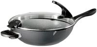 STONELINE Wok Future, Aluminiumguss, &Oslash; 32 cm, abnehmbare Griffe, Induktion