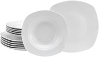 CreaTable Tafelservice Geschirr-Set Amelie (12-tlg), 6 Personen, Porzellan, Geschirr,