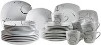 M&Auml;SER Kombiservice Geschirr-Set, Service Chanson (30-tlg), 6 Personen, Porzellan,