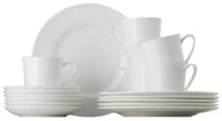 Rosenthal Kaffeeservice Kaffeeset 18 tlg. Jade weiss, Bone China