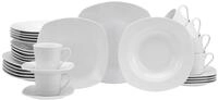 CreaTable Kombiservice Geschirr-Set Amelie (30-tlg), 6 Personen, Porzellan, Service,