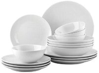Rosenthal Geschirr-Set Geschirr-Set M&uuml;sli Mesh Wei&szlig; (16-teilig)