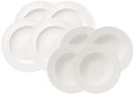 Geschirr-Set VILLEROY & BOCH "Geschirr For Me 8er Set wei&szlig;", wei&szlig;, 8, Porzellan,