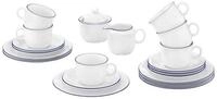 Seltmann Weiden Kaffeeservice Compact Blaurand Kaffeeservice 20er Set (20-tlg), 6