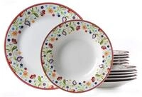 Ritzenhoff & Breker Tafelservice Doppio Shanti, Teller Set, Geschirr-Set (12-tlg), 6