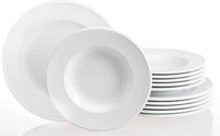 Retsch Arzberg Tafelservice Geschirr-Set Novo (12-tlg), 6 Personen, Porzellan,...