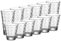 LEONARDO Glas Optic Trinkgl&auml;ser 12er Set, 12-tlg., Glas