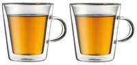 Bodum Thermoglas Thermo-Glas 2er-Set Canteen klar, 2-tlg., Borosilikatglas,...