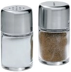 WMF Salz- / Pfefferstreuer BEL GUSTO, H 5 cm, Glas, Cromargan Edelstahl 18/10,