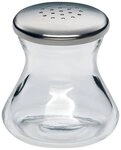 WMF Salzstreuer WAGENFELD EDITION, H 4,5 cm, Glas, Cromargan Edelstahl 18/10,