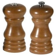 Contacto Menage-Set Contacto Set Salzstreuer/Pfefferm&uuml;hle dunkelbraunes Holz,...
