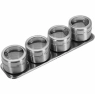 WESTMARK Gew&uuml;rzbeh&auml;lter Gew&uuml;rzdosenset, 5 tlg., Edelstahl, Magnetboden, ca. 75 ml