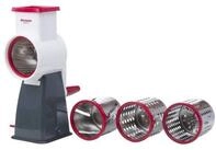 WESTMARK Multireibe mit 4 Schneidtrommeln, ABS, Edelstahl, TPE, mit Fingerschutz und