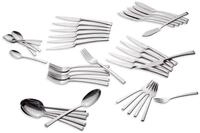 ECHTWERK Besteck-Set Tafelbesteck "AVELINO" 42 tlg. - Silber (42-tlg), 6 Personen,