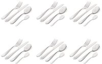 Alessi Besteck-Set Nuovo Milano 24-teilig (24-tlg), Edelstahl 18/10