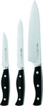 R&Ouml;SLE Messer-Set Pura (Set, 3-tlg), X50 CrMoV15 Klingenstahl