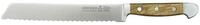 G&uuml;de Messer Solingen Brotmesser Alpha Olive, 21 cm - CVM-Messerstahl - Griffschalen