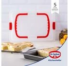 Dr. Oetker K&uuml;chenhelfer Backblech mit Transporthaube & Griffen