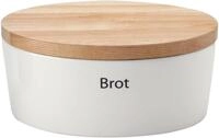 Continenta Brotkasten, Keramik, (1-tlg), Brottopf, mit Holzdeckel, auch als