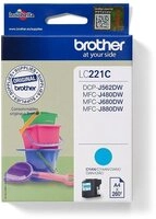 Brother Brother LC-221C Druckerpatrone cyan (LC221C) Tintenpatrone