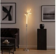 Esto LED Stehlampe, LED-Leuchtmittel fest verbaut, Warmwei&szlig;, Stehleuchte