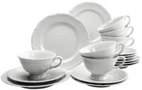 CreaTable Tafelservice Maria Theresia Kaffeeservice (18-tlg), 6 Personen, Porzellan