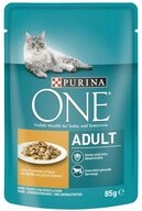 Purina ONE Adult mit Huhn & gr&uuml;nen Bohnen 85 g, f&uuml;r: Katze