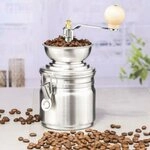 Haushalt International Kaffeem&uuml;hle Kaffeem&uuml;hle aus Edelstahl Ma&szlig;e: ca. &Oslash;: 10 x H: