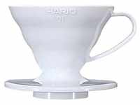 Hario Handfilter HARIO Kaffeefilter V60 VDC-01 in Weiß 1 Tasse, Porzellan