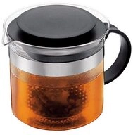 Bodum Teekanne Teekanne 1,0 l Bistro Nouveau schwarz, 1.00 l, (1-St), Teekanne,...