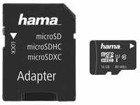 Hama microSDHC/XC Class 10 UHS-I 80MB/s + Adapter/Mobile Speicherkarte (16 GB,...