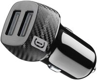 Cellularline Handy-Halterung USB Car Charger Duo 10W Black (60751)