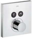 hansgrohe Unterputzarmatur Axor ShowerSelect Thermostat eckig f&uuml;r 2 Verbraucher