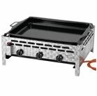 DEMA Gasgrill Gastro Edelstahl Gasbr&auml;ter 71x57x30cm Gasgrill 3flammig