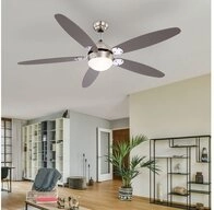 GLOBO LIGHTING Deckenventilator, Deckenventilator AZURA mit Zugschalter aus Metall